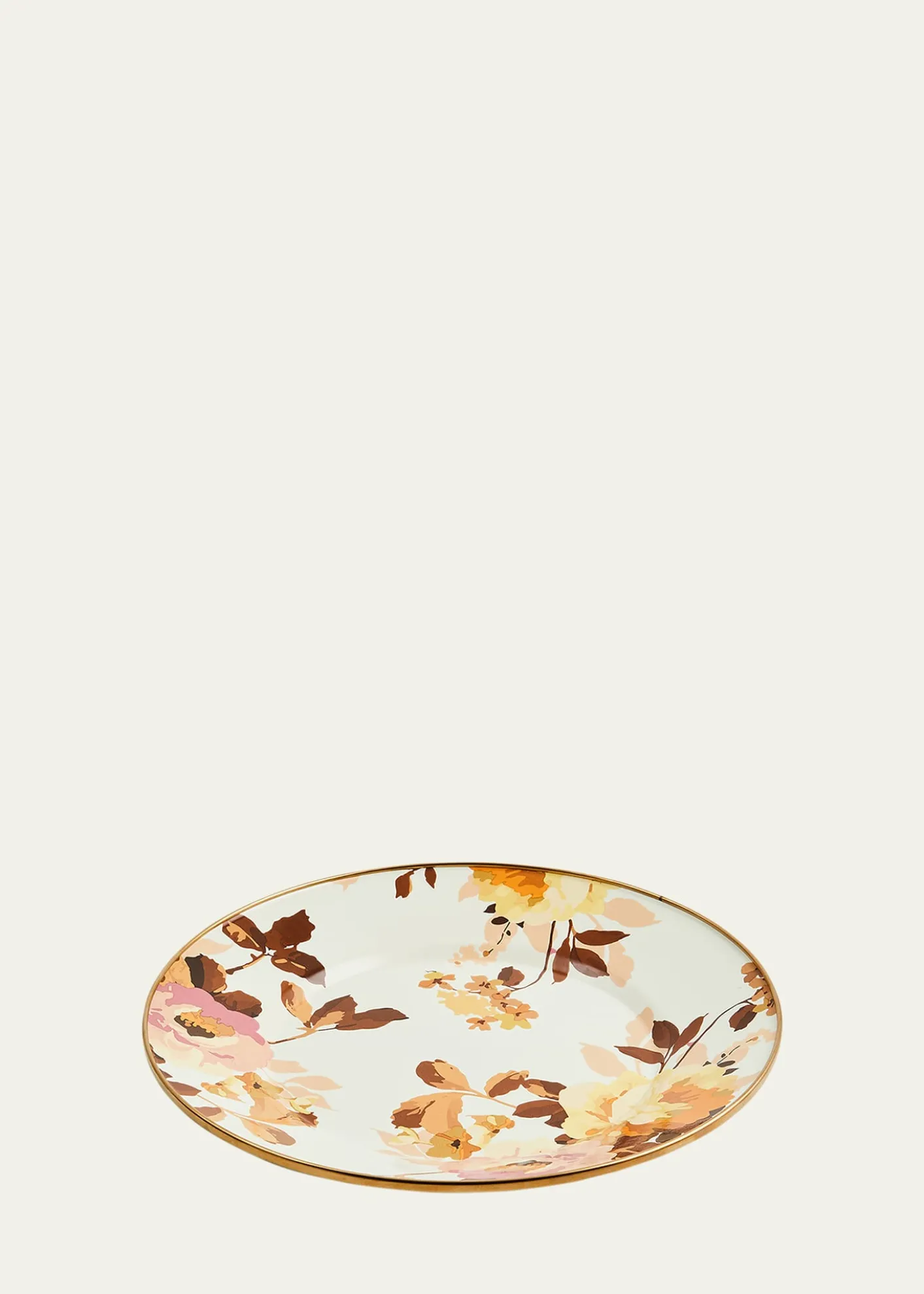 MacKenzie-ChildsWild Rose White Dinner Plate