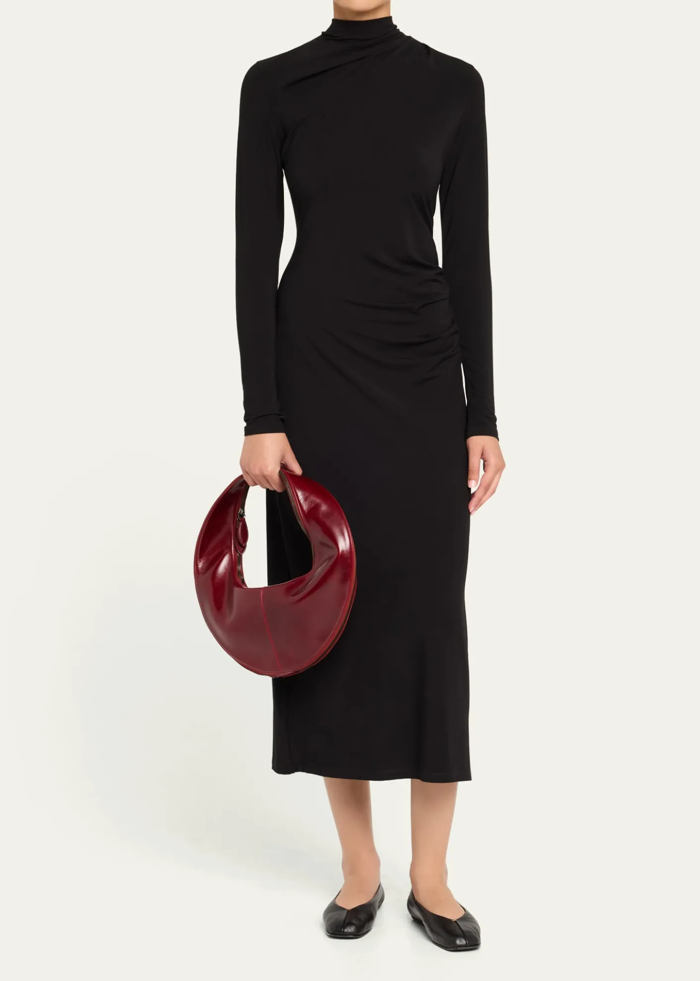 MaedenMarket Zip Leather Tote Bag