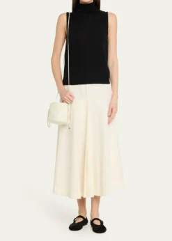 MaedenMiami Twisted Leather Drawstring Pouch Bag
