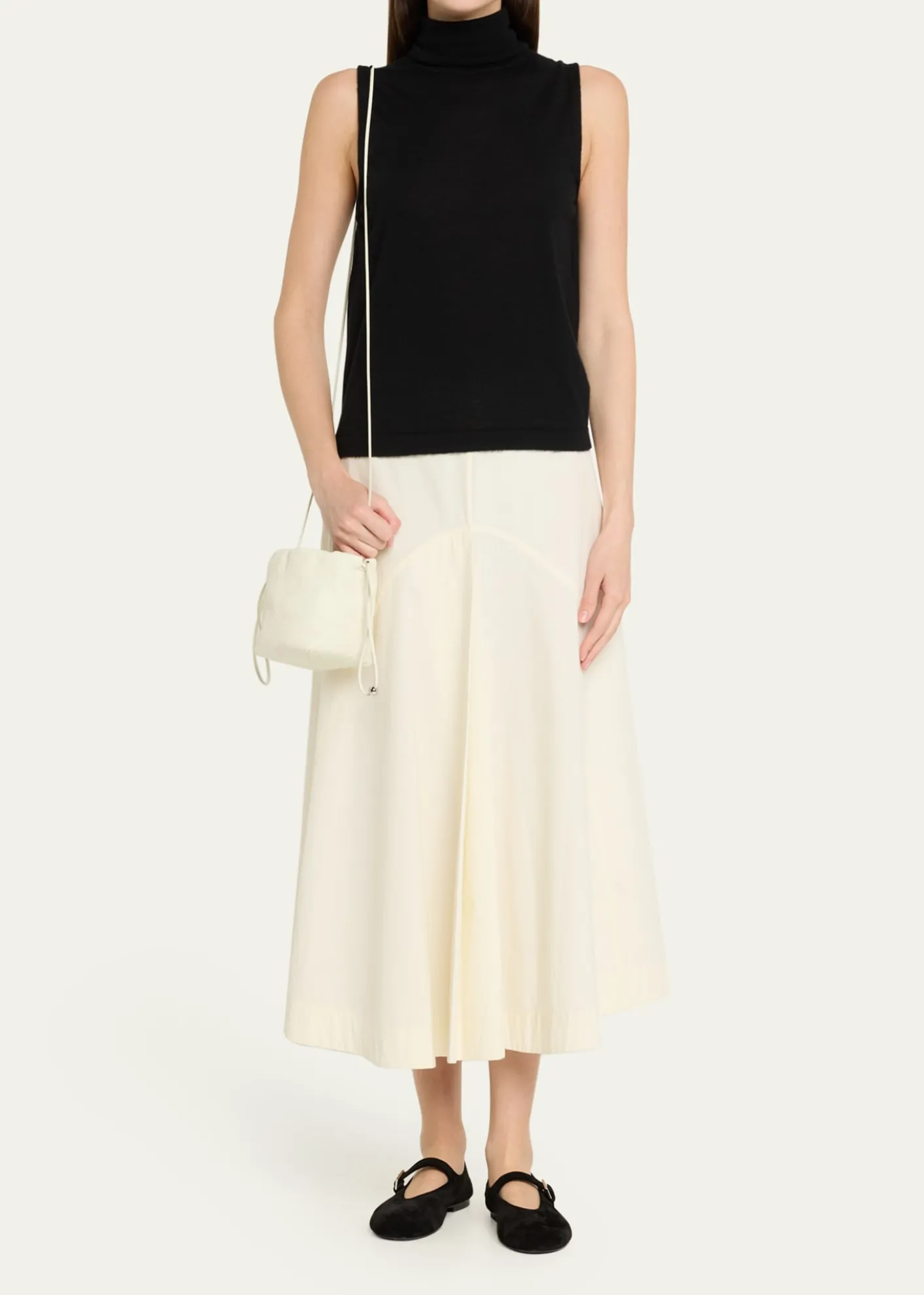 MaedenMiami Twisted Leather Drawstring Pouch Bag