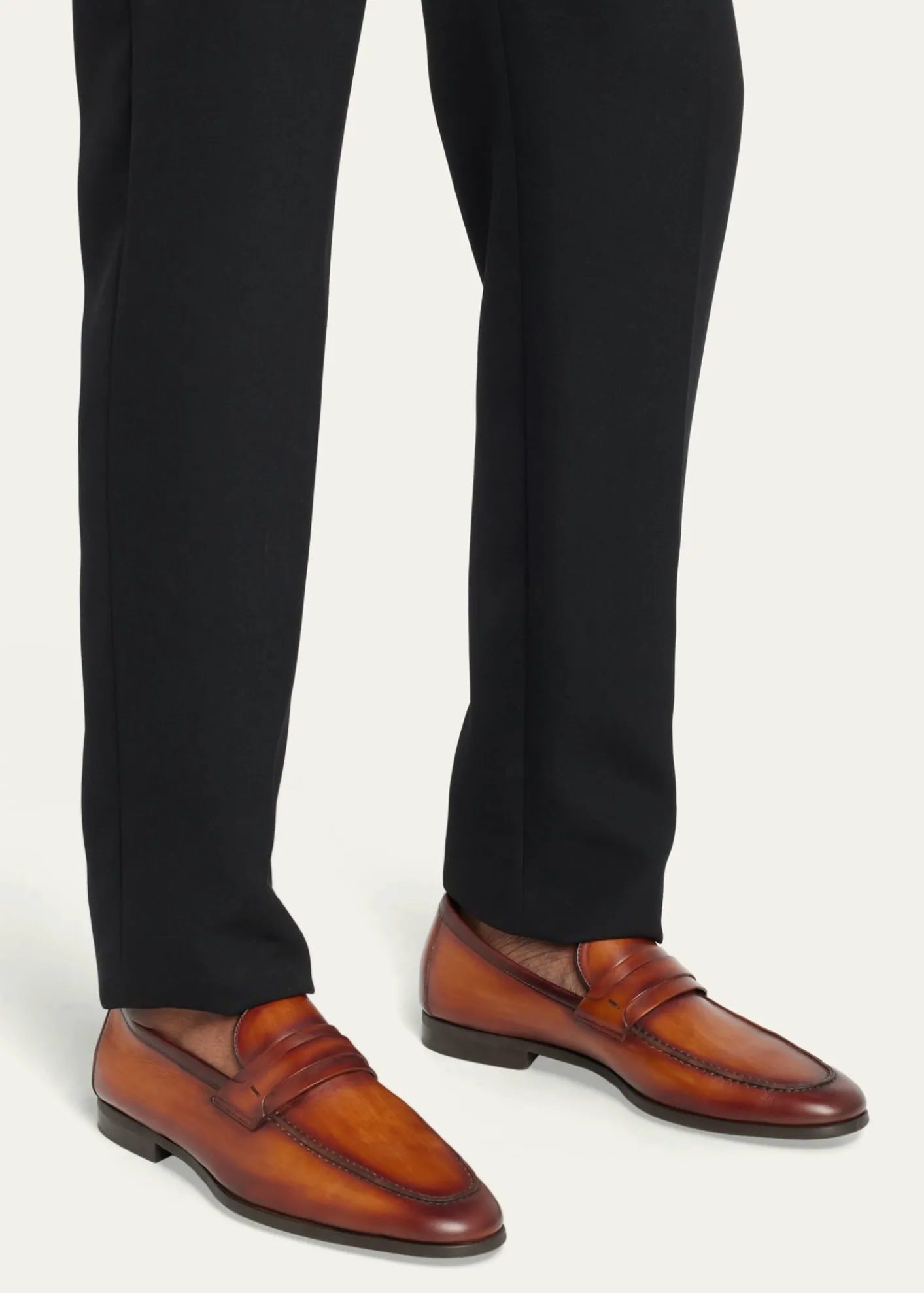 MagnanniMen's Daniel Leather Penny Loafers