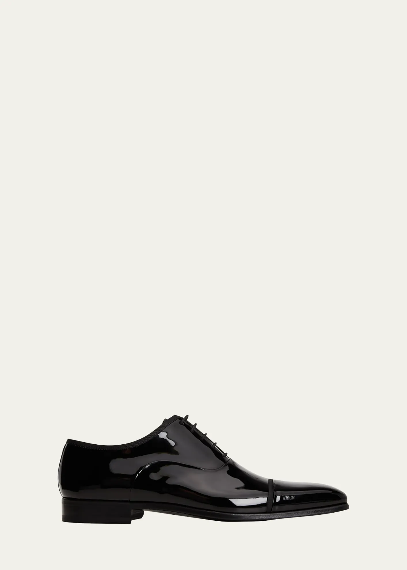 MagnanniMen's Jadiel Patent Cap-Toe Oxfords