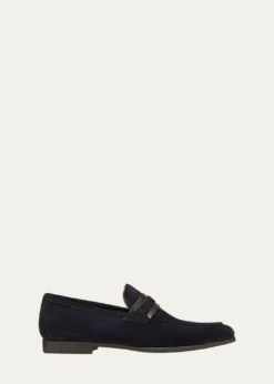 MagnanniMen's Daniel Suede Penny Loafers