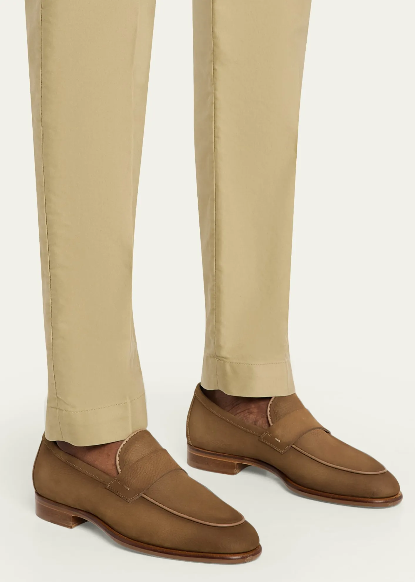 MagnanniMen's Duerro Grained Leather Penny Loafers