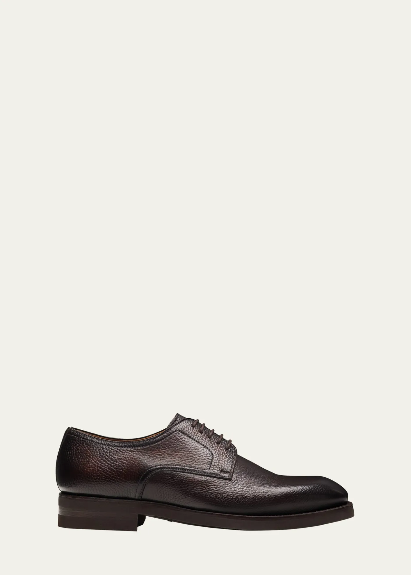 MagnanniMen's Melich III Grained Leather Rubber-Sole Derby Shoes