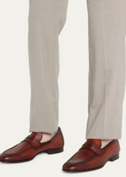MagnanniMen's Sasso Leather Penny Loafers