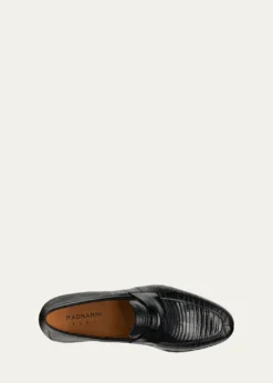 MagnanniMen's Vincente Lizard Penny Loafers