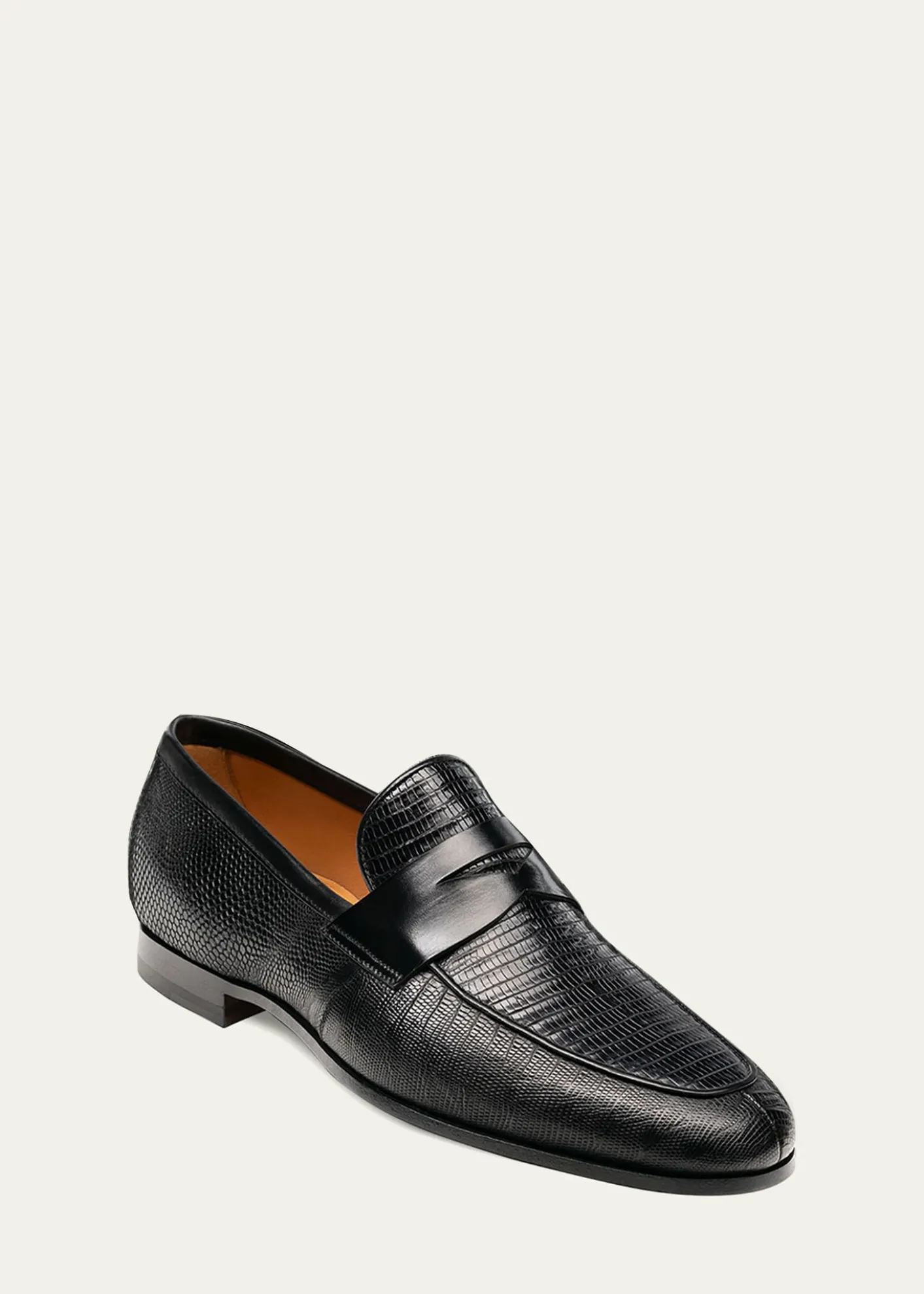 MagnanniMen's Vincente Lizard Penny Loafers