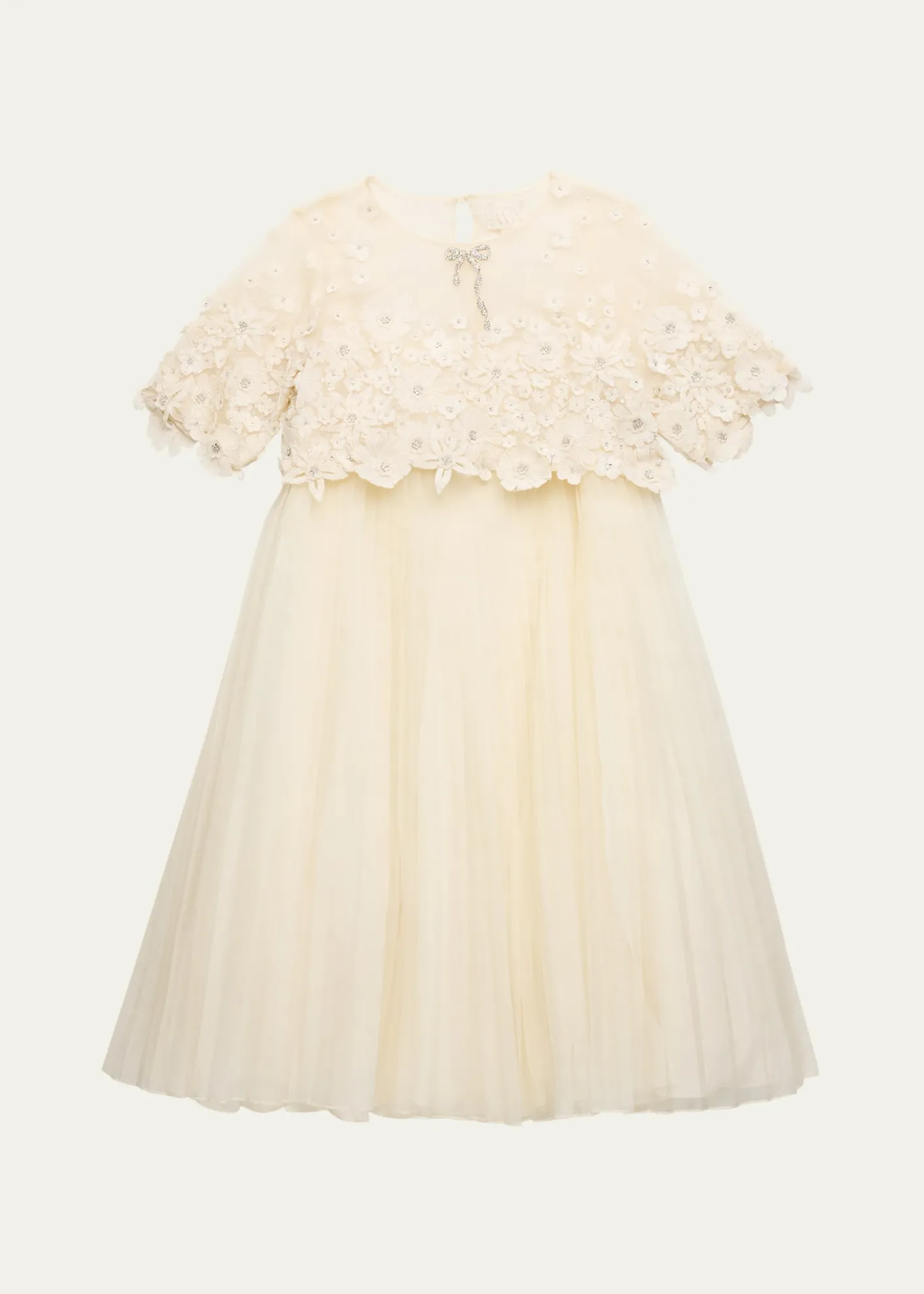Maison AvaAnne Embellished Floral Dress, Size 12-14