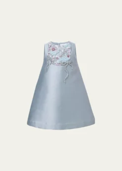 Maison AvaGirl's Seraphine Embellished Crystal Bow Mini Dress, Size 12-14