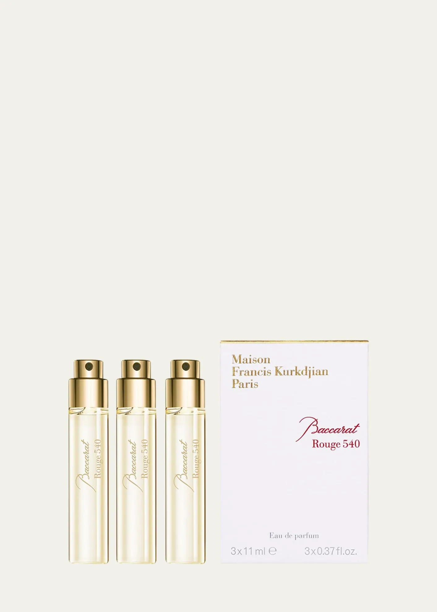 Maison Francis KurkdjianBaccarat Rouge 540 Eau de Parfum Travel Spray Refills, 3 x 0.37 oz.
