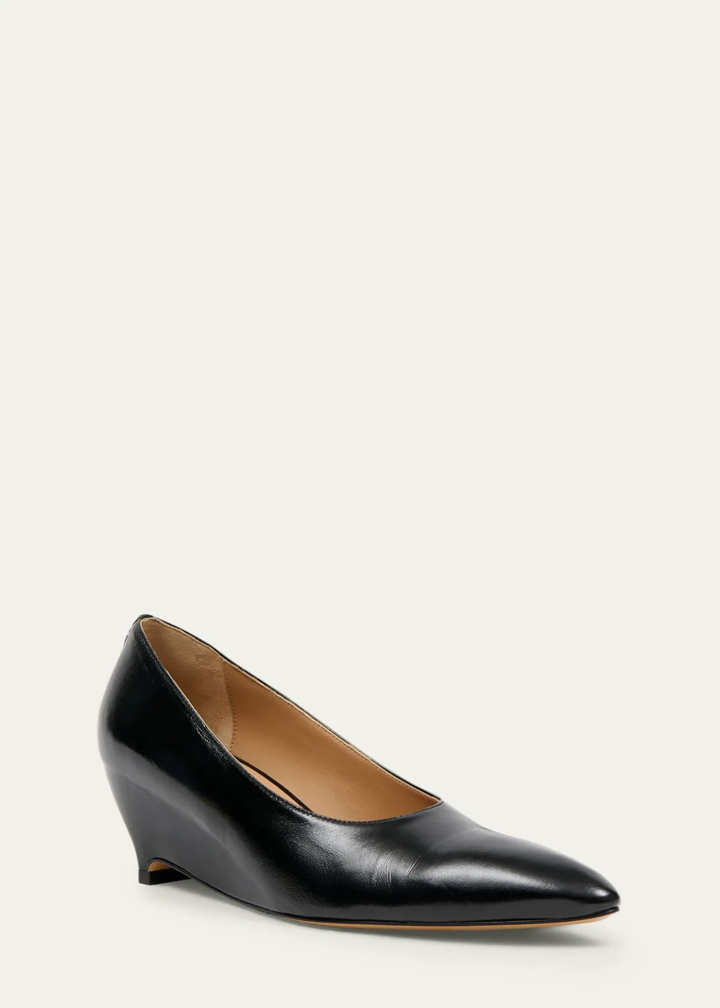 Maison MargielaCourt Shoe Leather Wedge Pumps