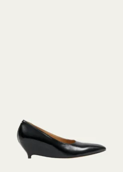 Maison MargielaCourt Shoe Leather Wedge Pumps