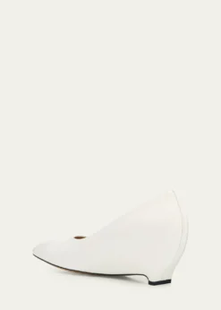 Maison MargielaCourt Shoe Leather Wedge Pumps