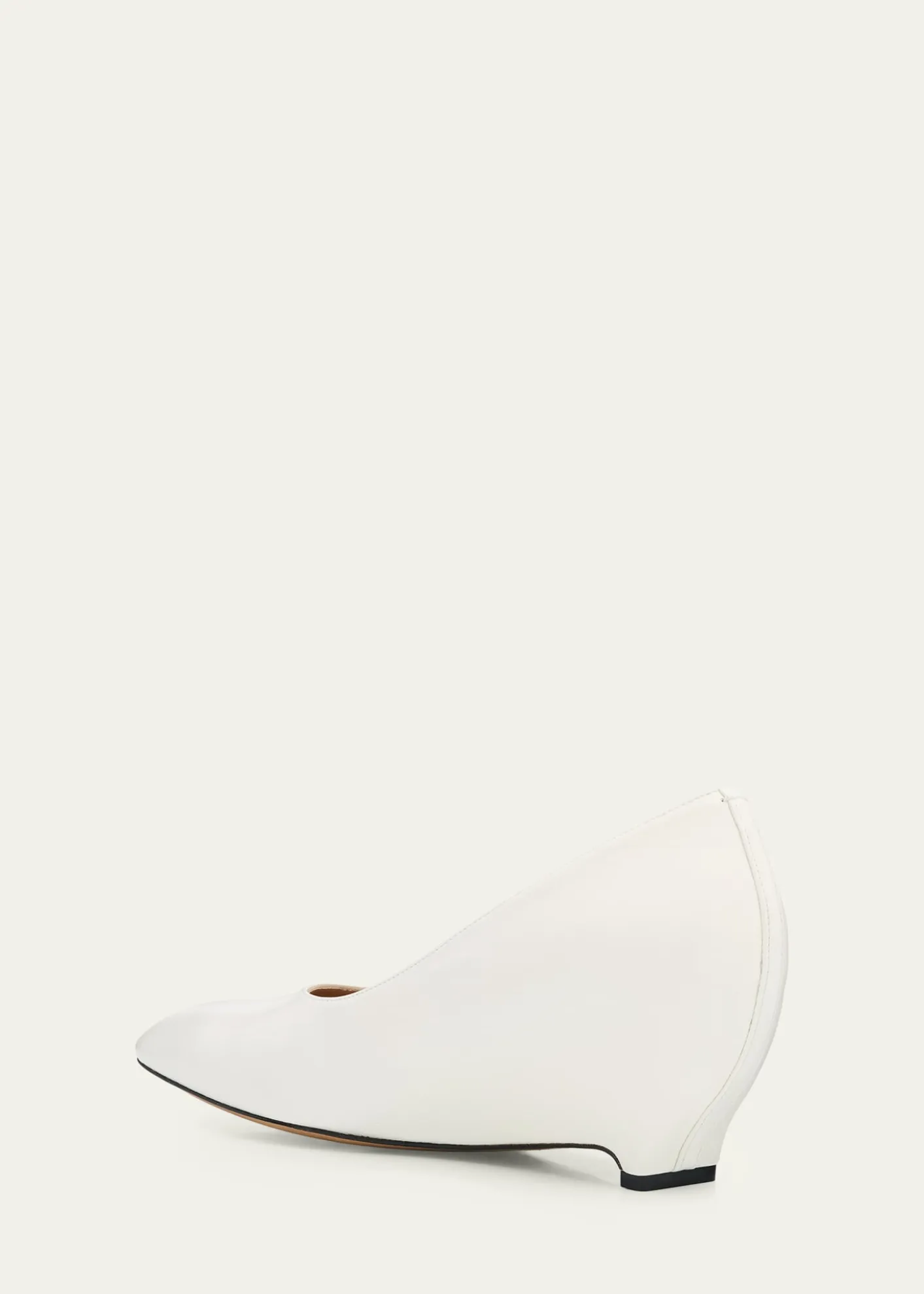 Maison MargielaCourt Shoe Leather Wedge Pumps