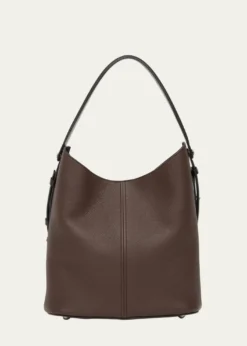 Maison MargielaDress-Age Leather Hobo Bag