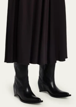 Maison MargielaHeel-Less Leather Cowboy Boots