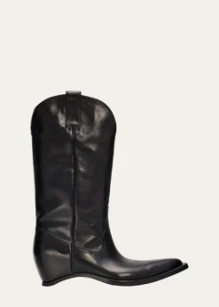 Maison MargielaHeel-Less Leather Cowboy Boots