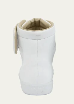 Maison MargielaMen's Future Leather High-Top Sneakers