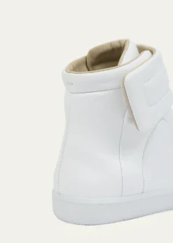 Maison MargielaMen's Future Leather High-Top Sneakers