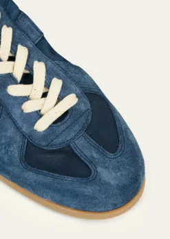 Maison MargielaMen's Replica Napa Leather and Suede Low-Top Sneakers