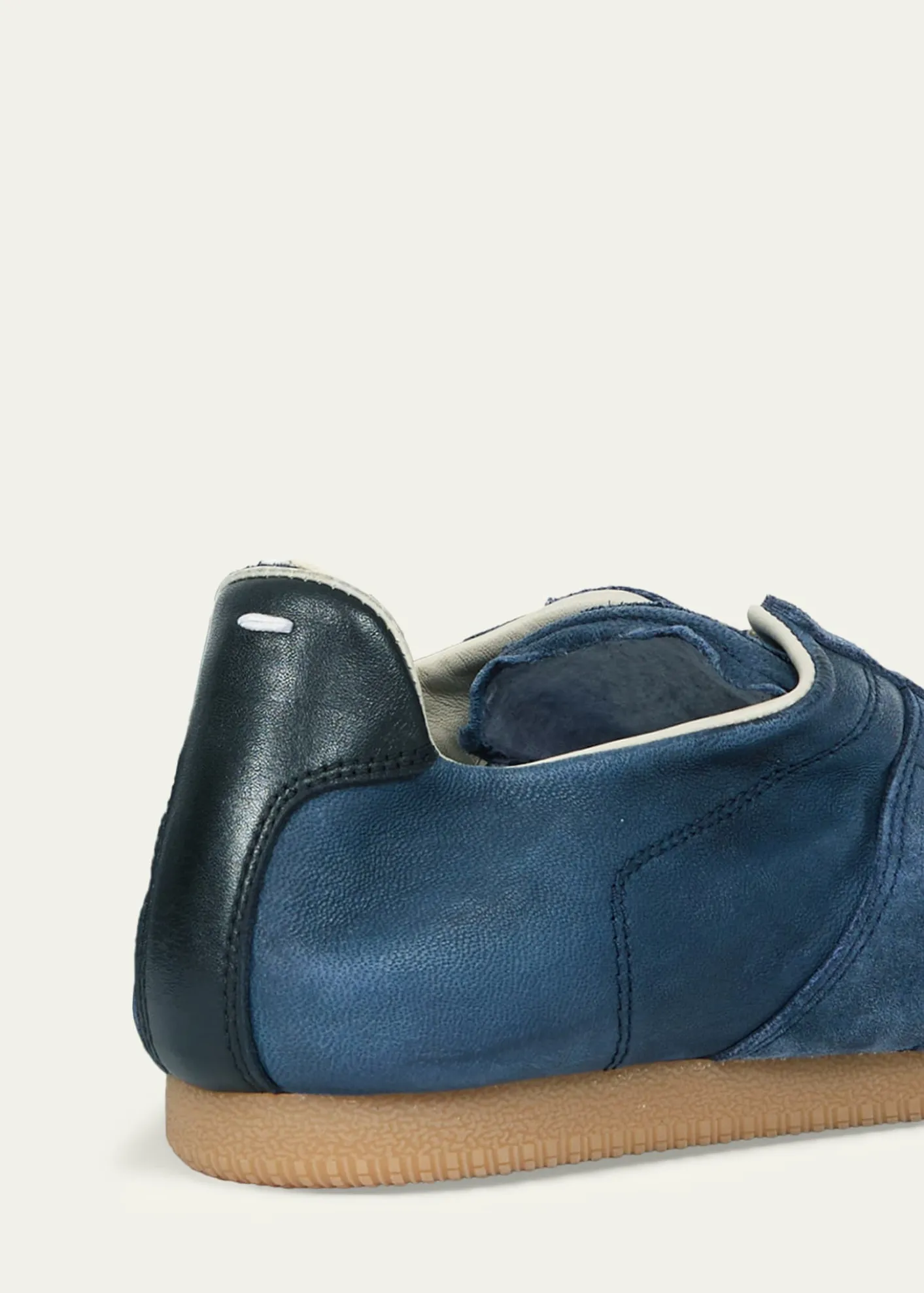 Maison MargielaMen's Replica Napa Leather and Suede Low-Top Sneakers