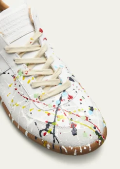 Maison MargielaMen's Replica Paint-Splatter Sneakers