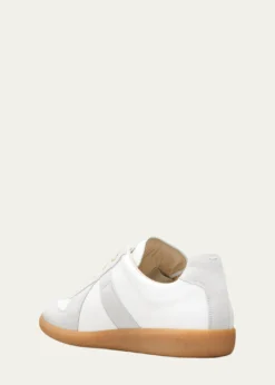 Maison MargielaMen's Replica Leather Low-Top Sneakers