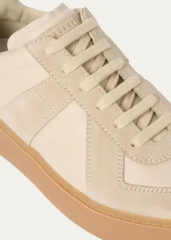 Maison MargielaReplica Mixed Leather Platform Sneakers
