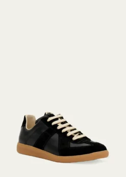Maison MargielaReplica Suede & Leather Sneakers