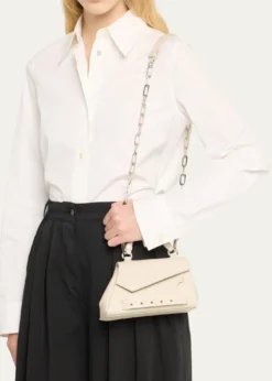 Maison MargielaSnatched Micro Asymmetric Top-Handle Bag