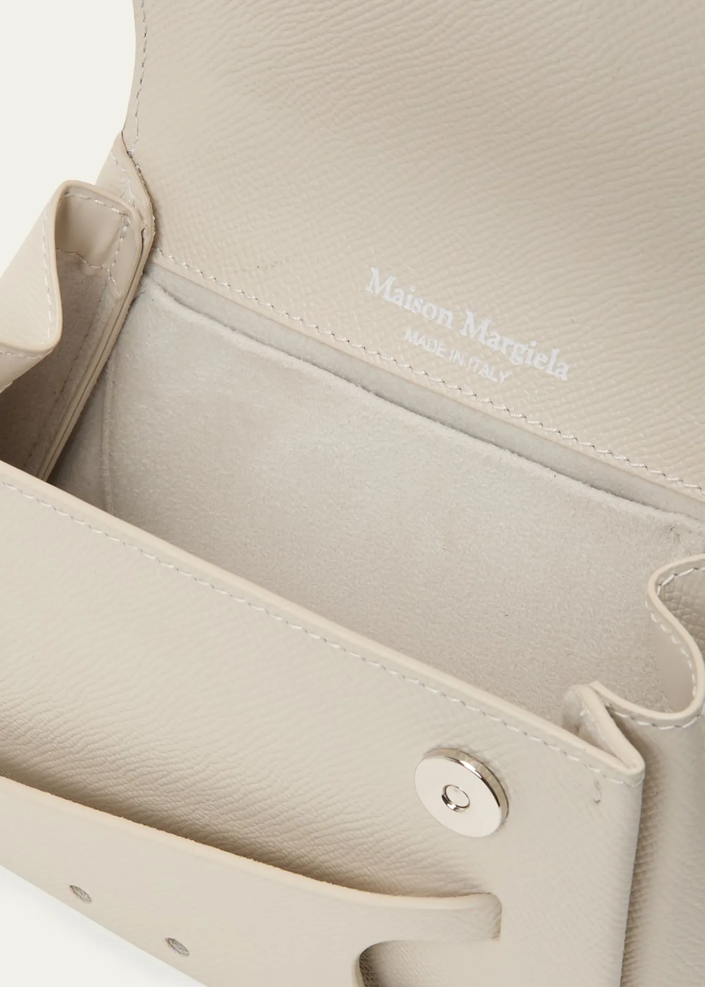 Maison MargielaSnatched Micro Asymmetric Top-Handle Bag