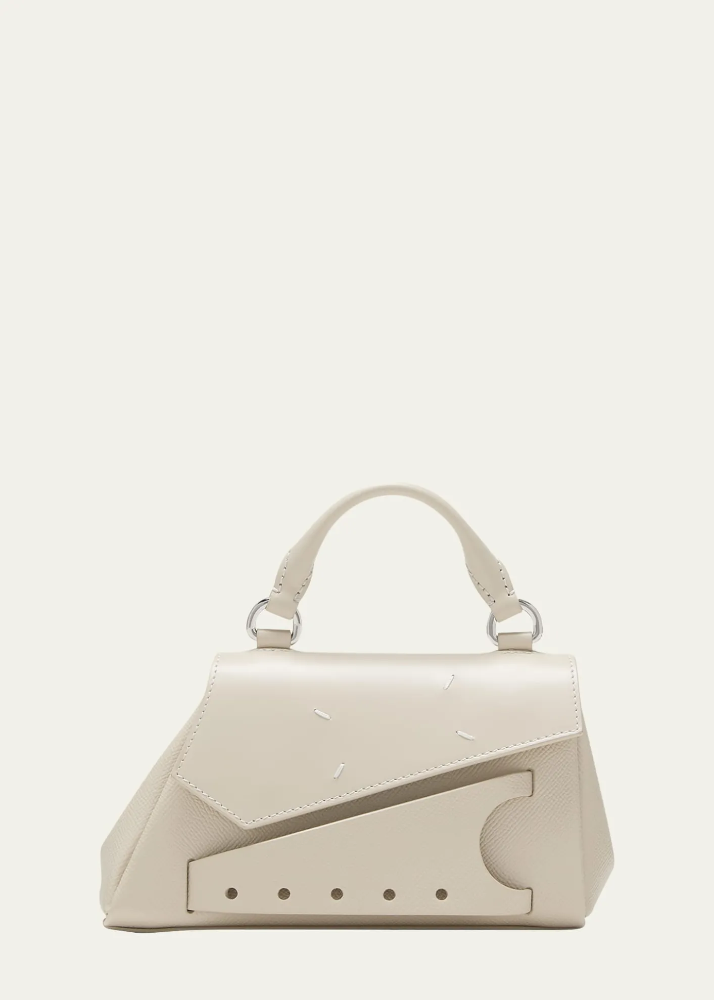 Maison MargielaSnatched Micro Asymmetric Top-Handle Bag