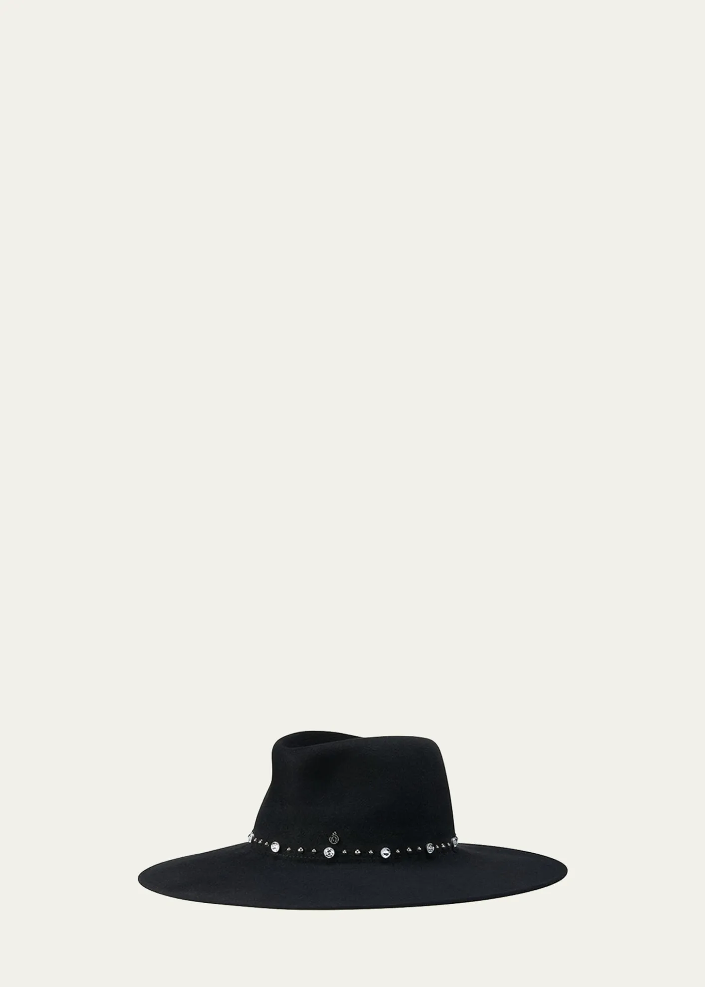 Maison MichelRoy Rock Studs Wool Felt Fedora Hat