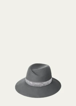 Maison MichelVirginie Fairy Dust Wool Felt Fedora Hat