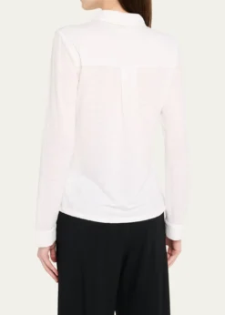 Majestic FilaturesButton-Down Stretch Linen Shirt