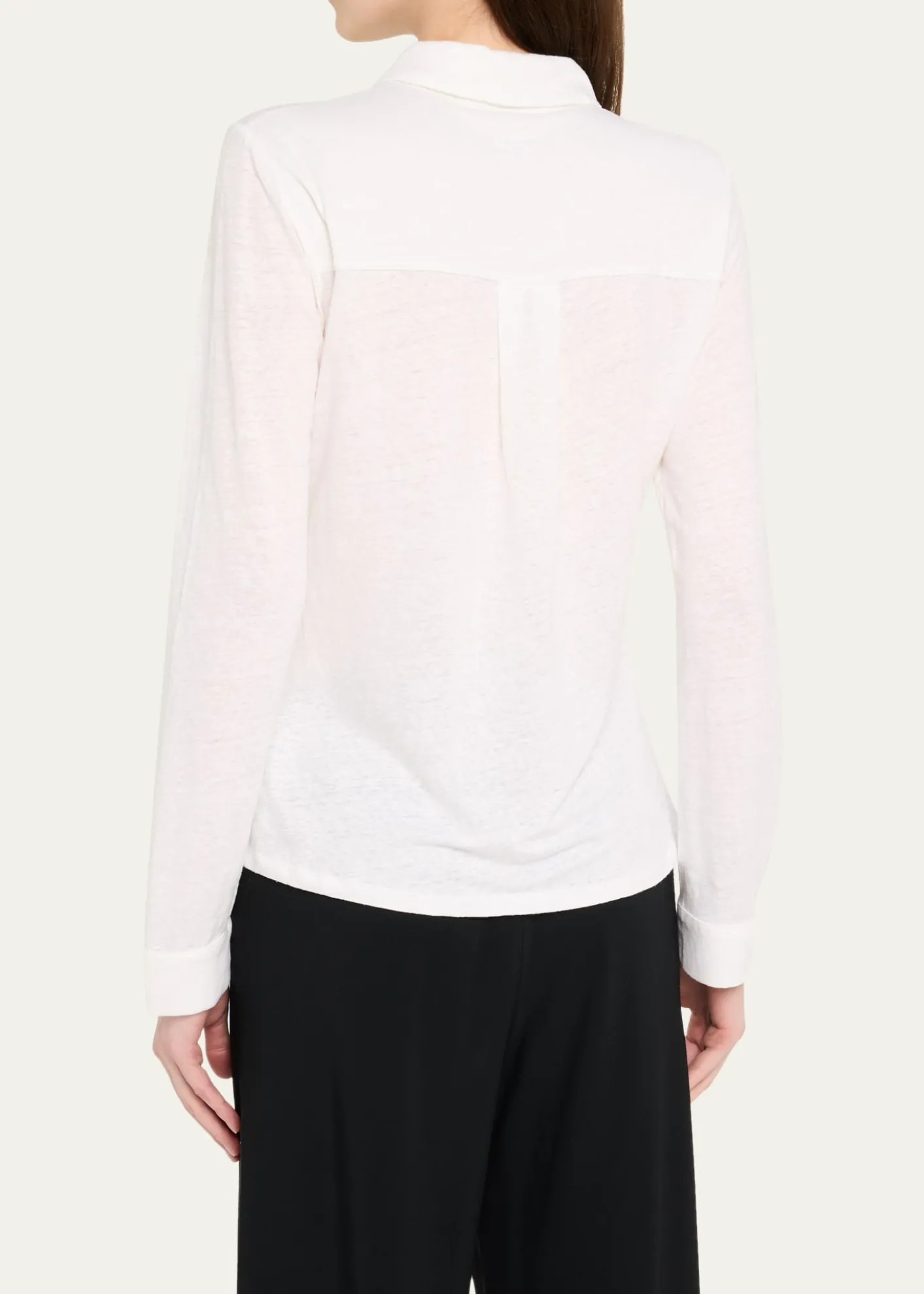Majestic FilaturesButton-Down Stretch Linen Shirt