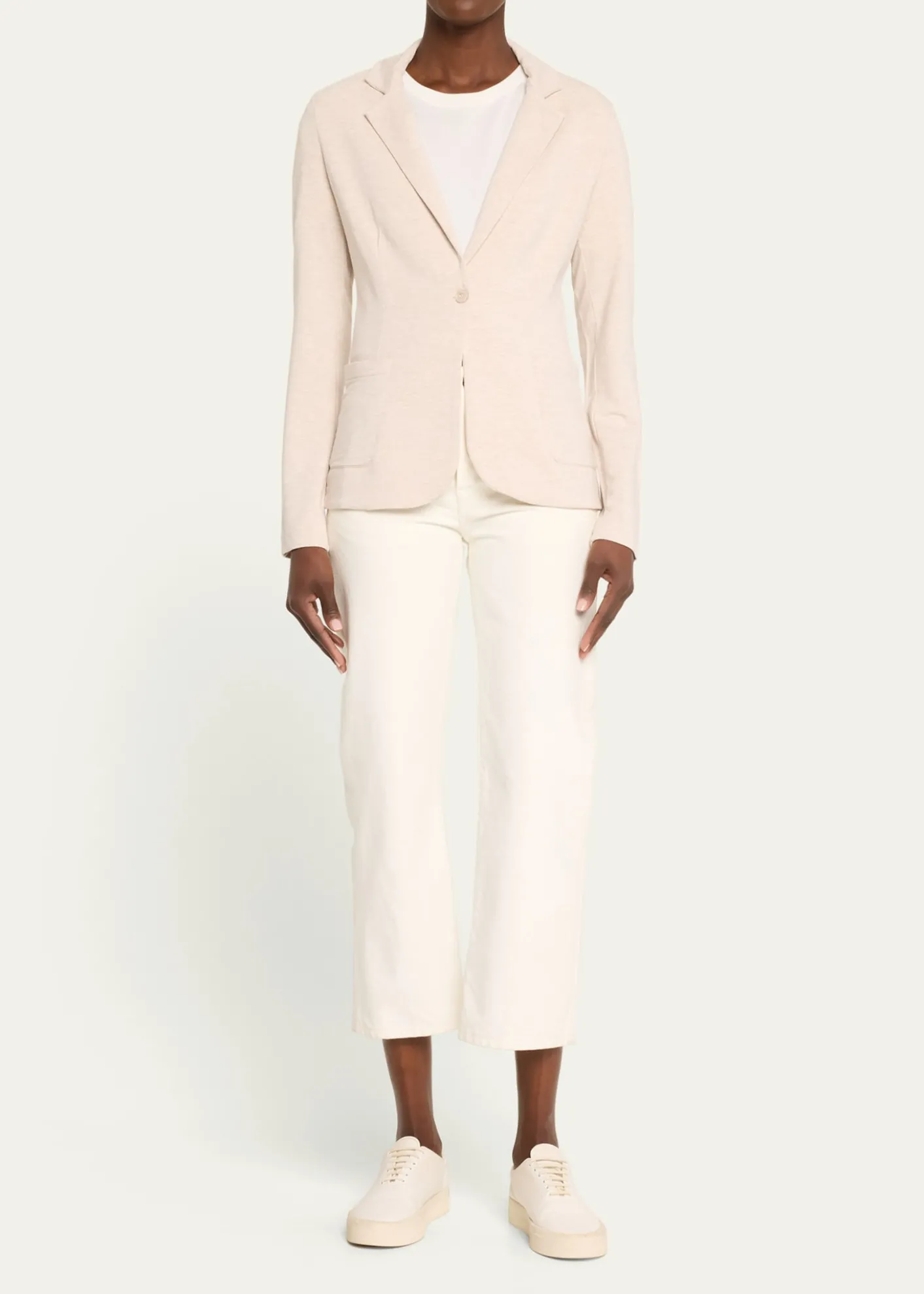 Majestic FilaturesFrench Terry One-Button Blazer