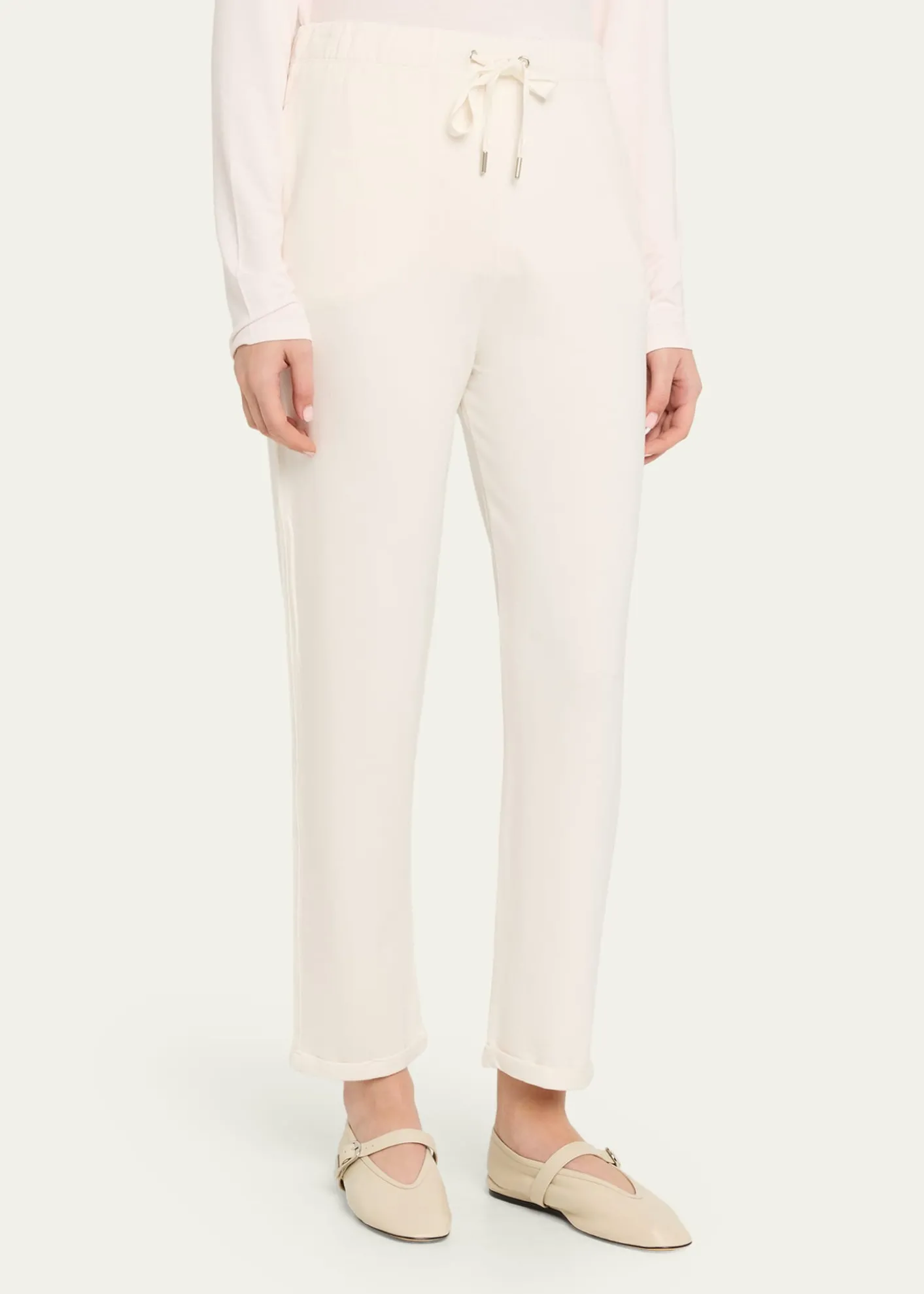 Majestic FilaturesFrench Terry Cuffed Drawstring Pants