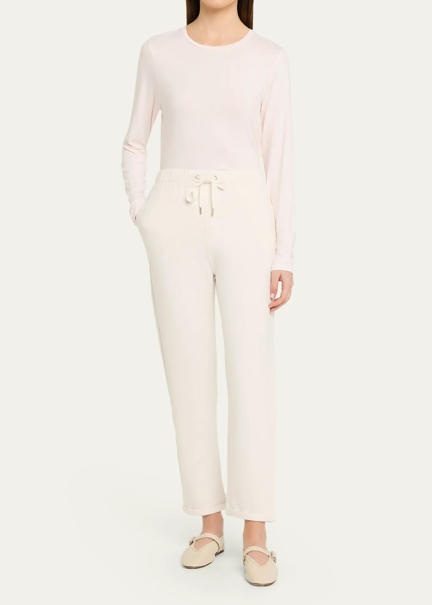 Majestic FilaturesFrench Terry Cuffed Drawstring Pants