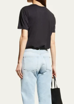 Majestic FilaturesLyocell Cotton Semi-Relaxed Short-Sleeve Crewneck tee