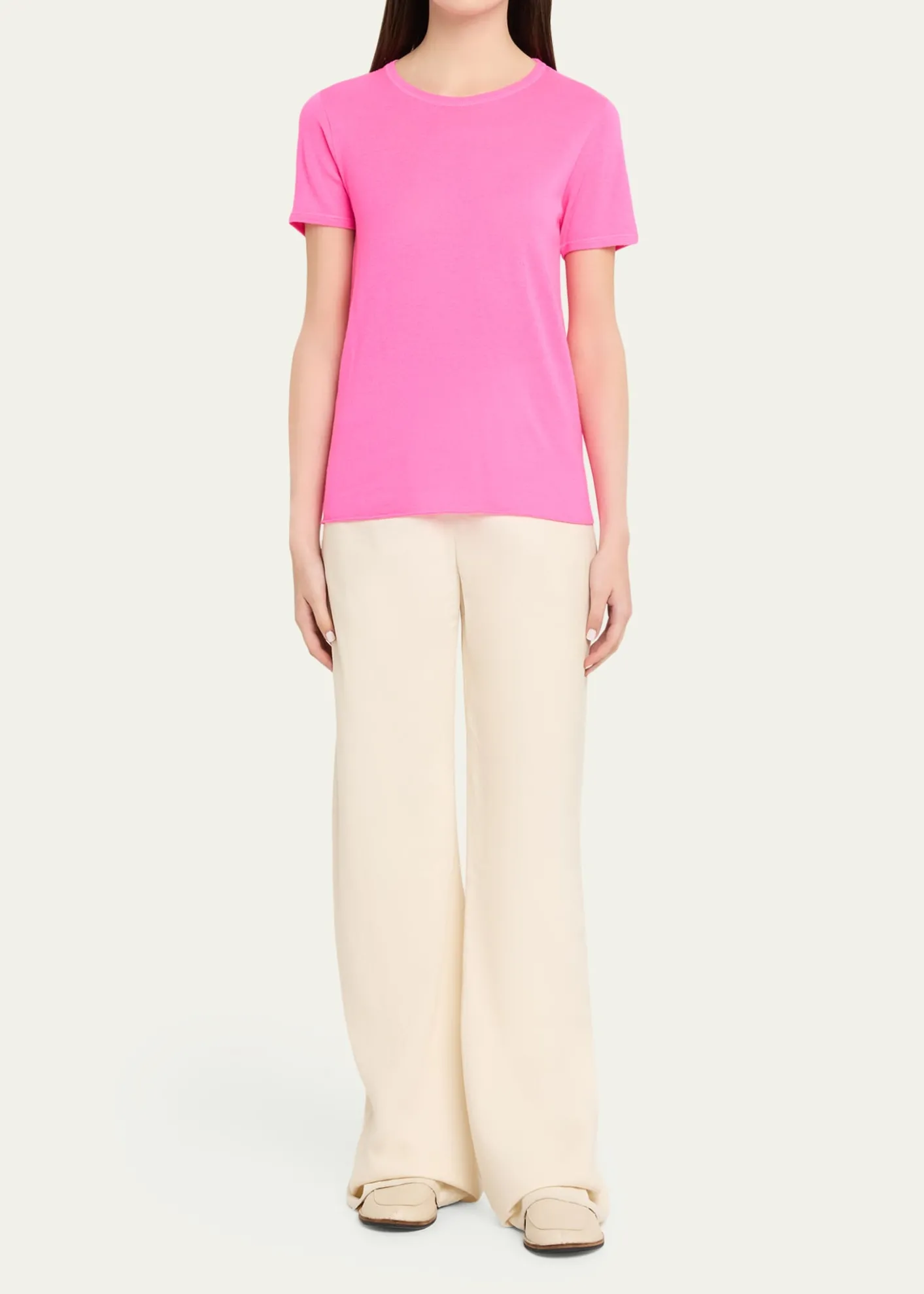Majestic FilaturesMachine Washable Cashmere Crewneck Top