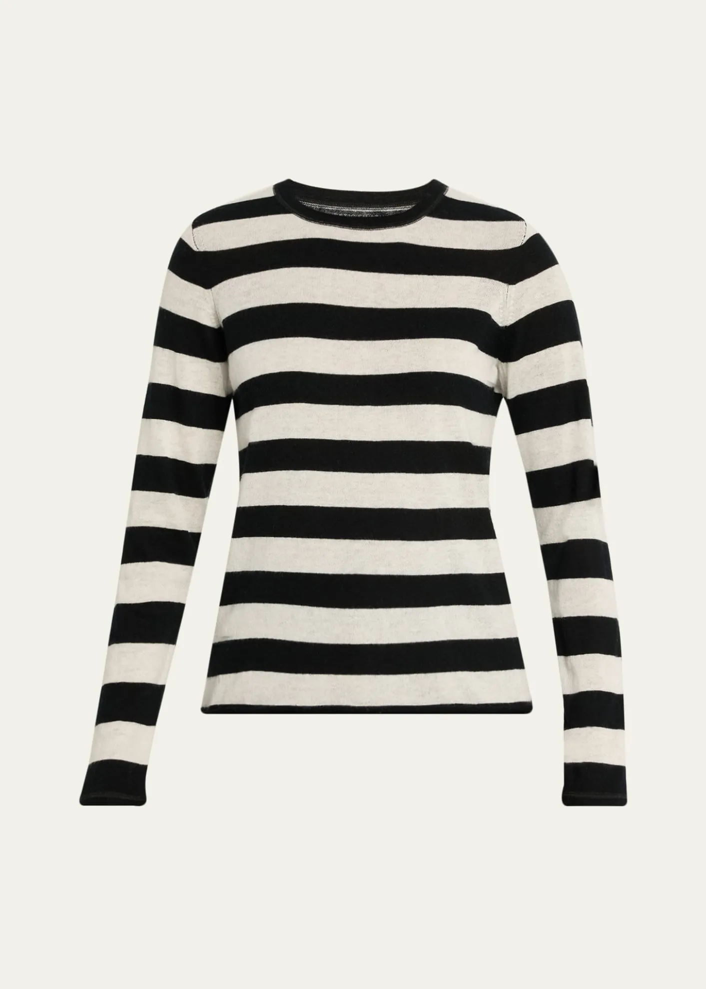 Majestic FilaturesMachine Washable Cashmere Striped Pullover