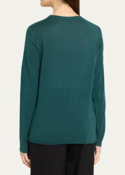 Majestic FilaturesMachine Washable Cashmere Scoop-Neck Pullover