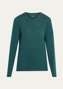 Majestic FilaturesMachine Washable Cashmere Scoop-Neck Pullover