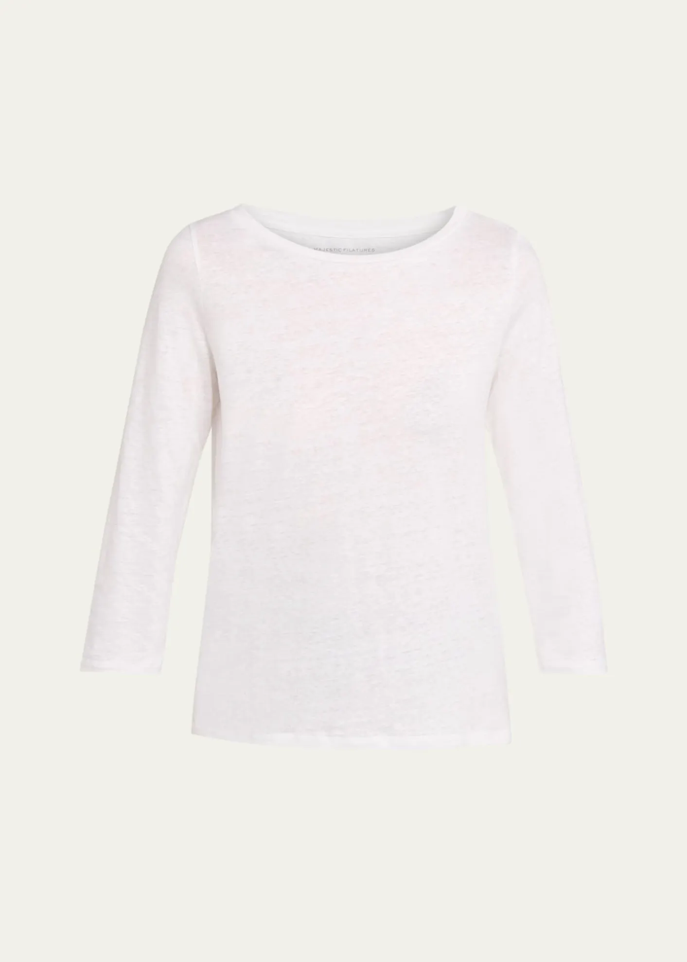 Majestic Filatures3/4-Sleeve Organic Cotton Shirt