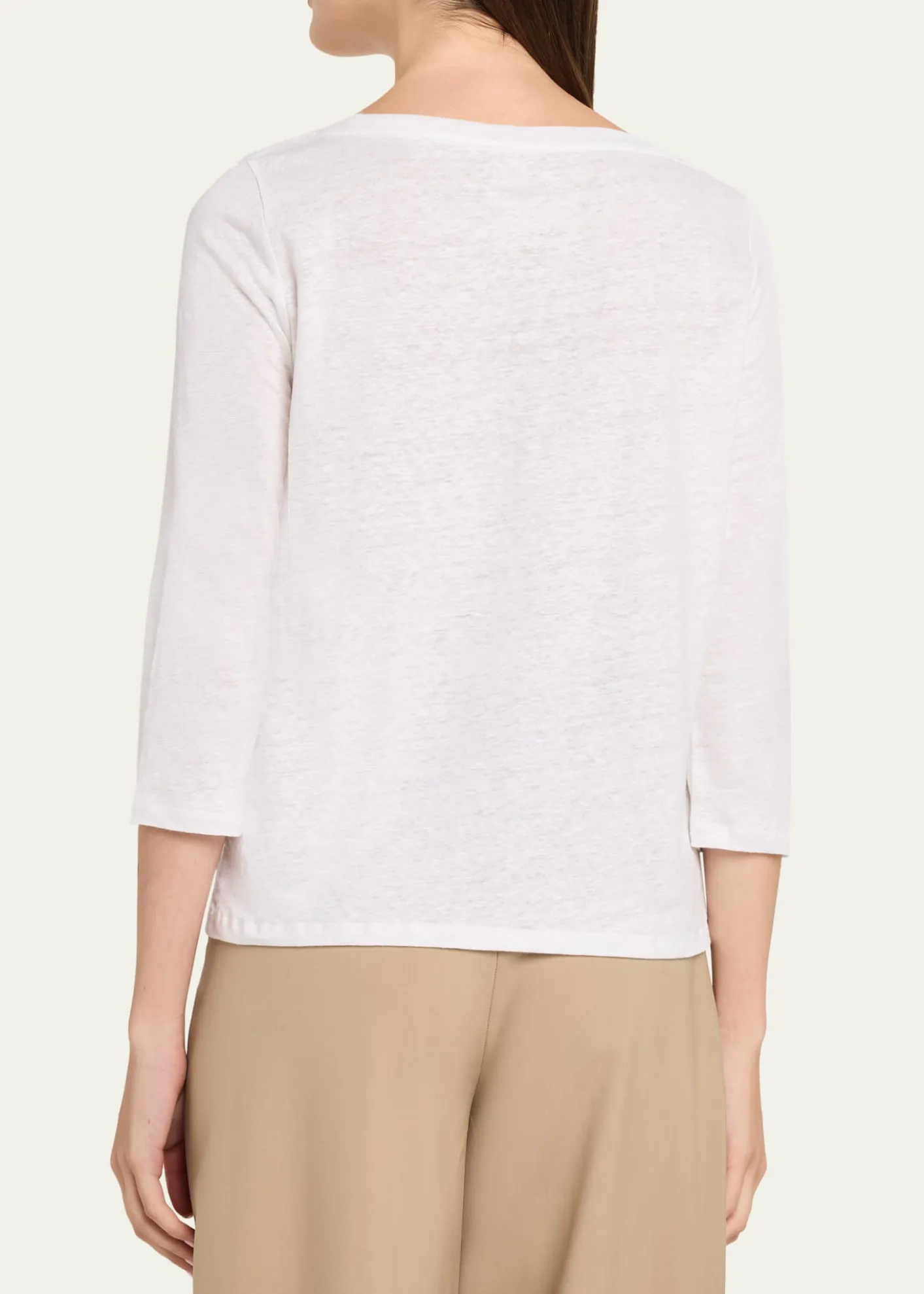 Majestic Filatures3/4-Sleeve Organic Cotton Shirt
