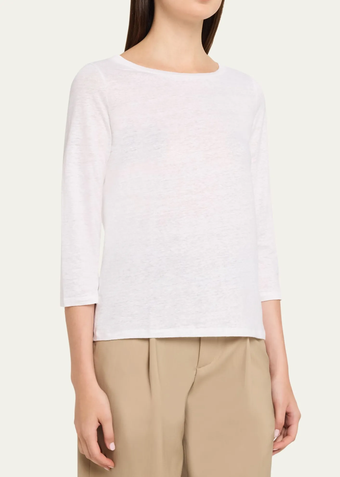 Majestic Filatures3/4-Sleeve Organic Cotton Shirt