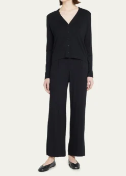 Majestic FilaturesSoft Touch Button-Front Cardigan