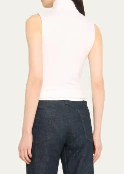 Majestic FilaturesSoft Touch Sleeveless Stretch Turtleneck